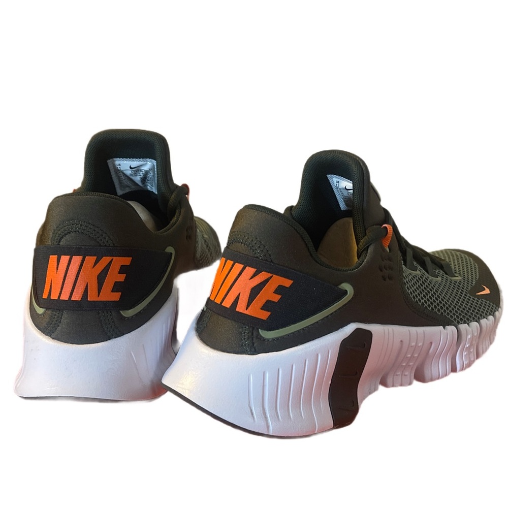 Nike Men's Olive Green Black and Orange Athletic Shoes - Picture 3 of 8